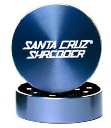 Medium 2 Piece Gloss Herb Grinders by Santa Cruz Shredder-Blue