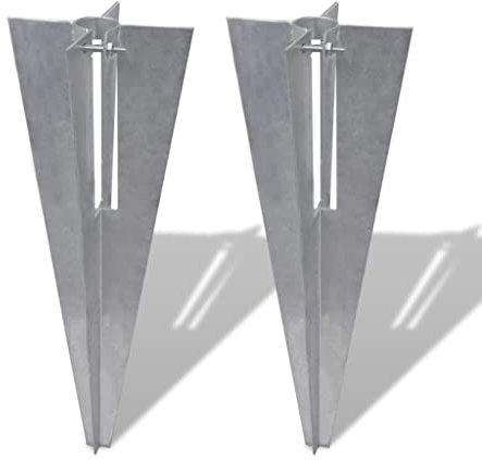 SKM 2 supports de poteau Douille à enfoncer Douille de sol pour poteaux de clôture 34 mm Poids : 2,45 kg 140595