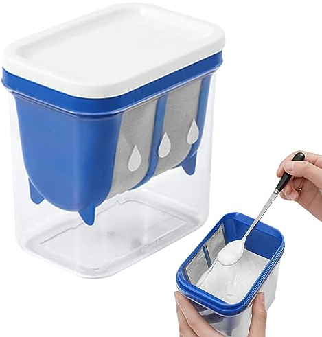 HoveeLuty Yaourtiere Casquette de yogourt 1300 ML BPA Greek Yogourt Greek Maker avec Sac à Mailles Fins et Filtre à jus de Fromage Clair à la poussière pour fabriquer Un yogourt Grec épais