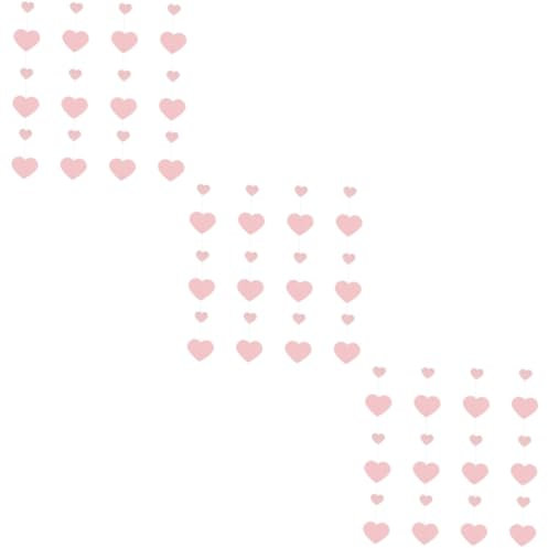 TOPBATHY 12stücke Teiliges Herz Papiergirlanden Dekorative Und Türhängungen Für Hochzeiten Und Partys Für Valentinstag Und Festliche Anlässe Zartem