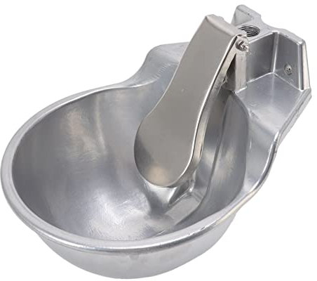 Tomotato Bol d'eau Potable Automatique pour Animaux, Fontaine d'eau de Distributeur de Boisson de Bétail en Alliage d'Aluminium pour Chien de Porc de Vache de Cheval