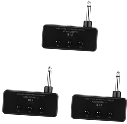 Toyvian 3sätze Miniatur Bass-Gitarren-kopfhörerverstärker Tragbarer Kompakter Gitarren-verstärker Mit Hochwertigem Sound Für Bass Und Gitarre Für Unterwegs