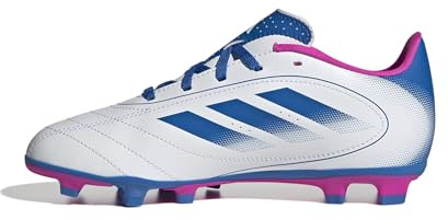 Adidas Unisex-Kids Goletto IX Firm Ground/Multi Ground Soccer, White/Bright Royal/Team Shock Pink, 2