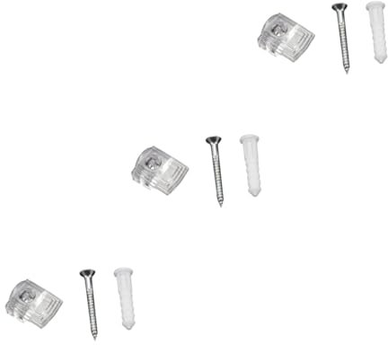 Angoily 72 Stk Spiegel-Aufhängeset für den Kleiderschrank Rahmenloser Spiegel Spiegelaufhängeset für die Wand wandverkleidung wand polsterung stall Spiegelhalterclips spiegel aufhängeset