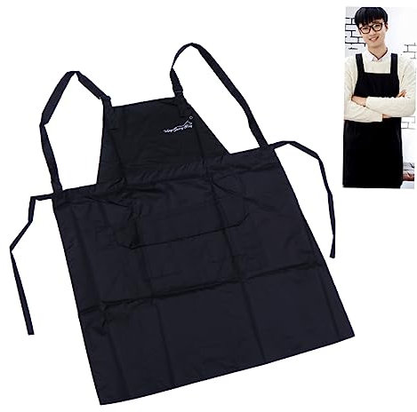 Amosfun Delantal De Aseo Sin Mangas Cobertores Para Mujeres Delantales De Barbacoa Para Hombre Perro Delantal Para Asar a La Parrilla Para Hombre Monos De Mujer Overoles De Trabajo Black