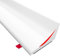 Barrera de Agua Para Plato de Ducha Barrera de Ducha Y Sistema de Retención Mamparas Umbral de Ducha Plegable Autoadhesiva Silicona Barrera de Ducha Tope de Agua (Blanco, 1m)