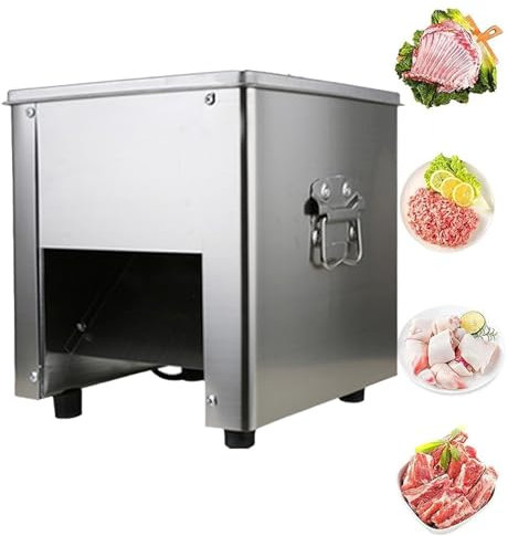 850W Cortadora De Carne Eléctrica, Cortadora De Carne Doméstica, 150 kg/H, Cuchilla Ajustable De Acero Inoxidable de 2,0 A 21 mm, para Varios Restaurantes, Carnicerías,2.0mm