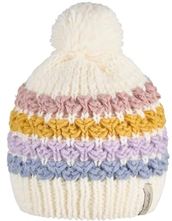 Sterntaler Unisex Beanie-Mütze Bommelmütze Streifen