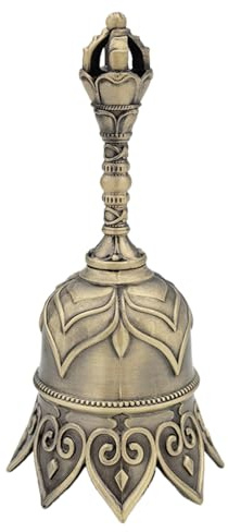 Tischglocke für ältere Menschen – Lehrerglocke | Akustisches Instrument Vintage aus starkem Messing Metall für Kirche Hochzeit Restaurant Klassenzimmer Sportveranstaltungen