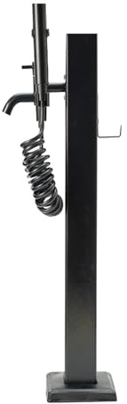 Fontana da giardino verticale quadrata in acciaio inossidabile 304, dispenser d'acqua decorativo per irrigazione esterna e lavaggio auto (94 x 12,7 x 12,7 cm) – design moderno
