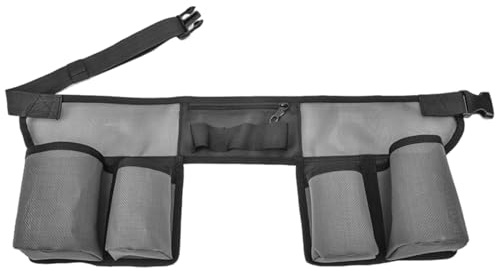 Ceinture à outils de nettoyage de vitres respirante et réglable Ceinture utilitaire à poches multiples pour hommes et femmes adaptée aux laveurs vitres, aux travailleurs du jardin au range