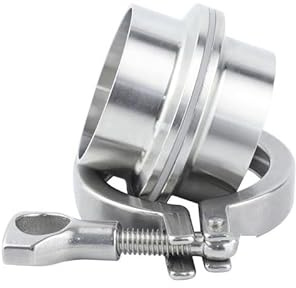 Morsetto con cappuccio terminale saldato, Set di morsetti a tre vie in acciaio inossidabile 304 con ghiera filettata e guarnizione in silicone da 4 mm, 3 pezzi