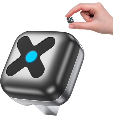 Visoud Adaptador inalámbrico Ultra Mini Android Auto y CarPlay, chip A9 de 5.8 GHz WiFi, 5.4 Bluetooth, conexión automática 3-5s, USB-C/USB-A/cable de extensión, compatible con iOS10+, Android 10+, CE