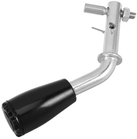 PERSELOSO Fireplace Door Handle Assembly for Stove Classic Vintage Black Plastic Metal Replacement Part Secure Latch Engagement Easy Installation Suitable for Boilers and Fireplace Doors