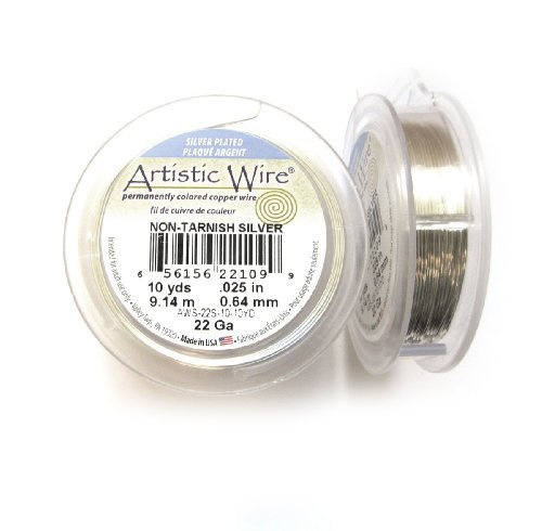 Artistic Wire - Artistic Wire Nicht Beschlag versilbert 22 Gauge 10yds