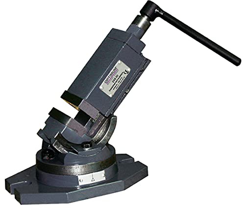 Optimum Zweiachsschraubstock ZAS 50 (Backenbreite 50 mm, Spannweite 46 mm, Bauhöhe 87 mm), 3354170