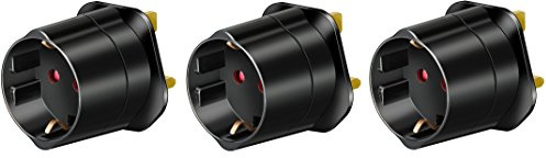 Brennenstuhl Reisestecker/-adapter Schutzkontakt für GB schwarz, 1508533 (3)
