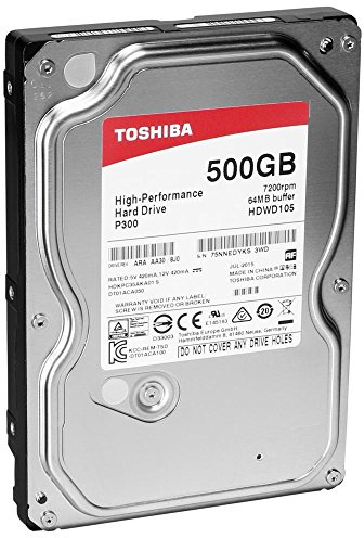 Toshiba P300 500 Go Disques internes (8,9 cm (3,5), SATA)