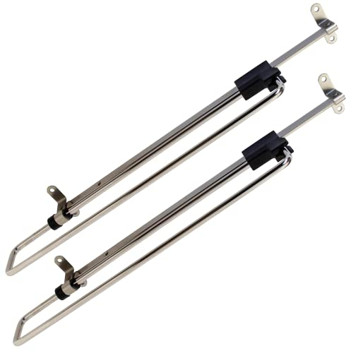 Gedotec ausziehbare Kleiderstange 350 mm I 2er Set Kleiderschrank Stange für die Montage unter den Fachboden I Kleiderstange Schrank ausziehbar I Kleiderstange Teleskop vernickelt zum Schrauben