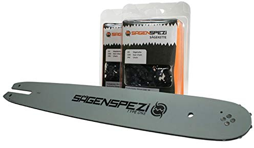 Sägenspezi Guide de 40cm 3/8P 1,3mm et 2 chaînes à gouge carrée pour Stihl 025 MS 250 MS250