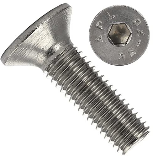 OPIOL QUALITY® Senkkopfschrauben DIN 7991 mit Innensechskant M10x70 aus Edelstahl A2 V2A (4 Stück) Vollgewinde Schrauben Inbusschraube Senkkopfschrauben