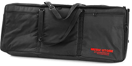 MUSIC STORE Keyboardtasche KC-18 II, 98x39x15cm, Schwarz, Nylon, 20mm Polsterung, Zubehörfach, Stabile Griffe, Reißverschlüsse, Stoßschutz, Kompatibel mit Fame, Casio, CT-X-Serie