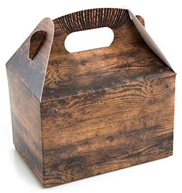 Logbuch-Verlag 5 Geschenkschachteln klein braun natur Geschenkbox Schachtel 18,5 x 12,5 x 12 cm Verpackung Geschenkverpackung Karton Lunchbox