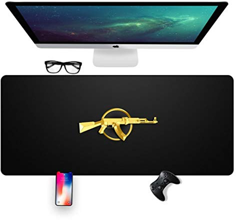 Mauspad, CSGO Speed ​​Gaming Mauspad |XXL Mousepad | 800 x 400mm Großformat | 3 mm Dicke Basis | Perfekte Präzision und Geschwindigkeit, A