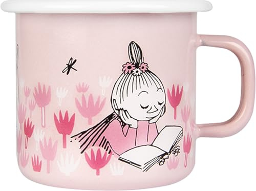 Muurla - Mumin - Tag im Garten - Mädchen - Becher, Henkelbecher - pink, rot, weiß - 250 ml