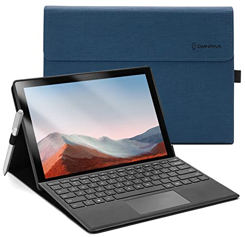 Omnpak Hülle für Microsoft Surface Pro 7+/7/6/5/4，Blau