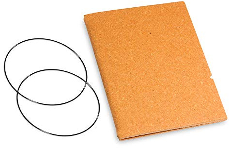 A7, revolutionäres, nachhaltiges X17-Konzept für Notizbuch Personal Organizer und Terminplaner/Hülle für 1 Heft! Recyceltes Leder, braun natur, Made in Germany, 17 Jahre Garantie*