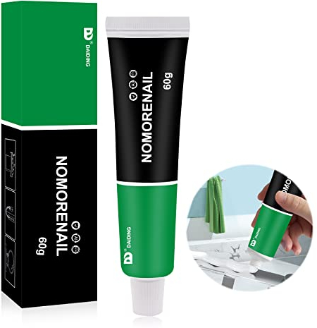 KUIRUNRX® Allzweckkleber, Nagelfreier Kleber,All Purpose Glue,Nail-Free Glue Adhesive Sealant,Klebstoffdichtungsmittel,für Harz Keramik Metall Glas(60g)