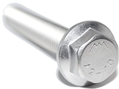 Sechskantschrauben mit Flansch M6X30 4 Stück DIN 6921 A2 Edelstahl rostfrei, Vollgewinde und Sperrverzahnung