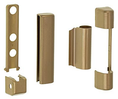 Siegenia SI Aubi Favorit: Set di coperchi per cerniere in PVC per finestre in plastica e porte da balcone in PVC (dorato)