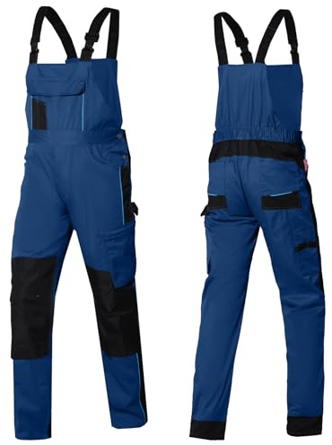 WORK IDEA Herren Stretch-Arbeitslatzhose mit zahlreichen Taschen und Werkzeugtaschen