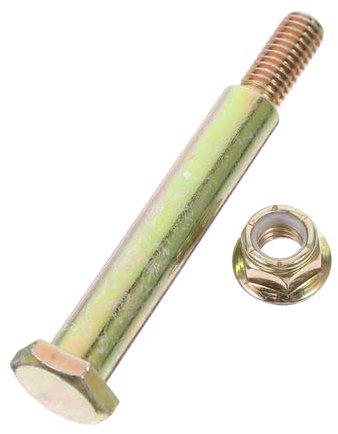 Happyyami Lawn Mower Wheel Bolt Nuts Rear Wheel for Grass Trimmer Steel Lawn Mower Accessory Bolt