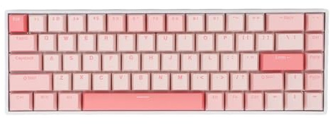 Gugxiom Mechanische Tastatur mit 68 Tasten, Gaming-Tastatur mit RGB-Hintergrundbeleuchtung, 2,4 GHz Bluetooth und Typ-C-Verbindung für die Meisten PC-Systeme Android HarmonyOS,