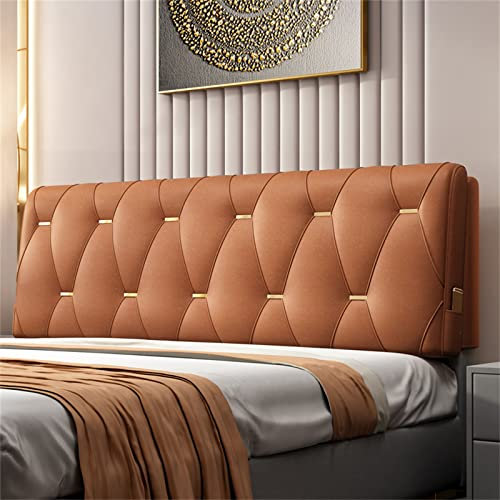 Gepolstertes Kopfteil für King-Size-Bett, getuftetes Design in Orange, weiche Polsterbank für Zuhause, Schlafzimmer, passend für 160 cm Bettgestell