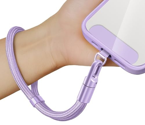 newplenty Catena per cellulare corta, universale, regolabile, cordino da polso, cinturino per cellulare, cinturino per cellulare, cinturino per cellulare, cinturino per cellulare, anti-perdita con