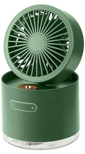 Ventilateur portable - Spray d'eau, petit ventilateur à batterie | USB Hand Hand Recargable avec veilleuse de vacances détachables Accessoires de voyage en plein air D