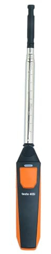 Digital Hot Wire Anemometer, Handheld Air Flow Velocity Meter with Telescopic Probe, for HVAC, Outdoor Wind Speed Measurement