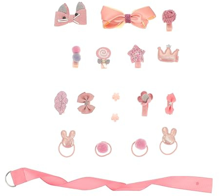 TOYANDONA Kinder Haarclip Satz Prinzessin Haarschmuck Mit Schleife Leichtes Langlebiges Material Weiche Haarspangen Für Mädchen Frisurendekoration
