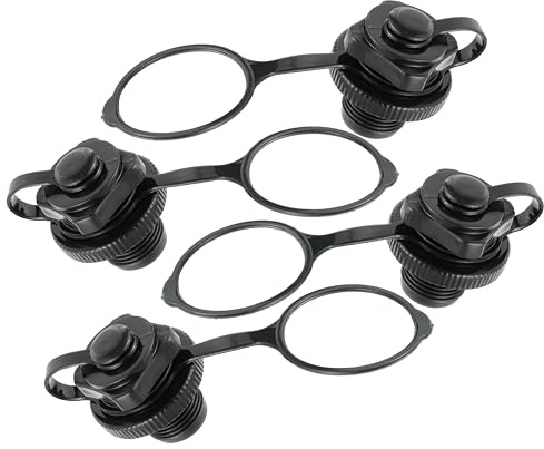 CDDCWZ Confezione da 4 valvole per gommoni per pedalò e valvole SUP, Pezzi di Ricambio per gonfiaggio da 22 mm, Design a Prova di perdite per Barche, Facile Installazione