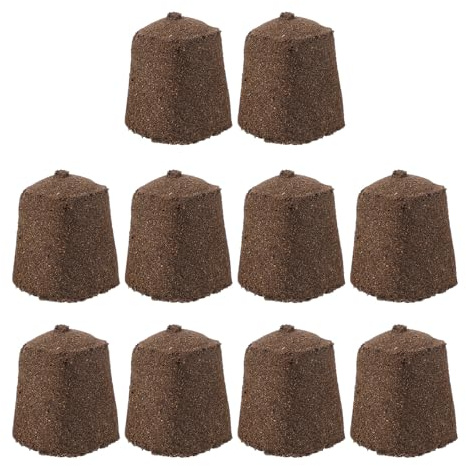 Angoily Bloques de Turba para Plantas 10 Piezas 30X30X40 MM Suelo Nutritivo Biodegradable para Cultivo sin Tierra de Flores y Hortalizas Macetas y Jardín