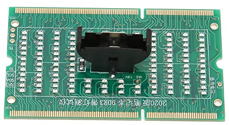 Tomantery DDR3-Computer-Speichertester, LED-Leuchtdioden, Vorwärts und Rückwärts, für Laptop, DDR3-Anschlüsse, Reparaturwerkzeug für Mainboard-Speichersteckplatz-Tester-Karte