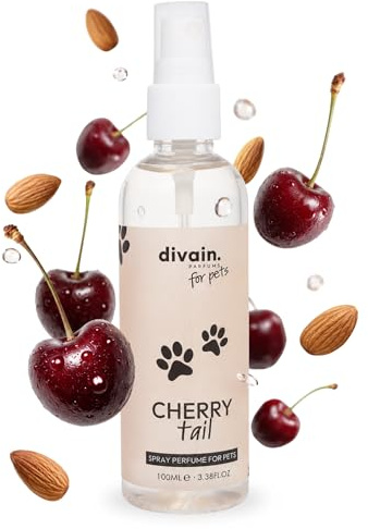 Perfume para Mascotas 100ml | Cereza + Jazmín + Sándalo | Fragancia Oriental Floral Afrutada para Perros y Gatos | Cherry Tail | divain.Pets