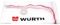 Würth 0992419990 Staubschutztür, weiß