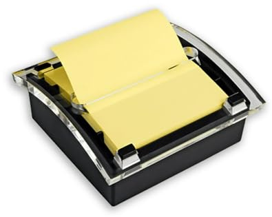 Post-it Pop-up Notes Dispenser, 3x3 in, Black Base Clear Top (DS330-BK)