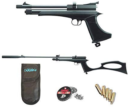 Outletdeloci Pack Pistola-Escopeta de Aire comprimido Stinger Arma de CO2 y balines (perdigones de Plomo Cal. 5.5mm) <3,5J. 29318/36580/23054