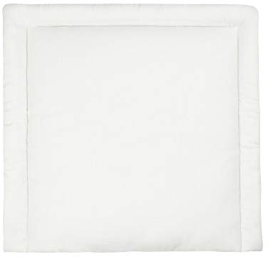 KraftKids Wickelauflage in Leinen leicht grünes Weiß, Wickelunterlage 78x78 cm (BxT), Wickelkissen